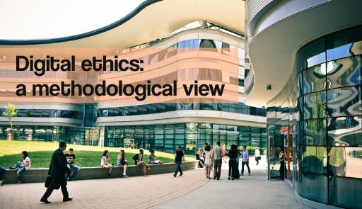 Immagine del Campus Luigi Einaudi e testo: Digital ethics: a methodological view.