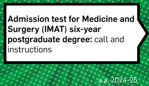 Admission test for the six-year postgraduate degree course in Medicine and Surgery