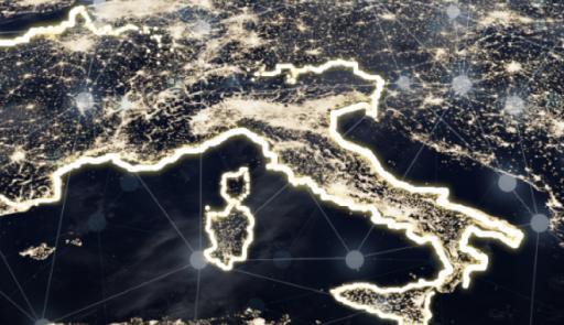 Italia e Francia viste dallo Spazio