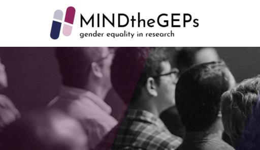 persone girate di schiena e scritta MINDtheGEPs - gender equality in research