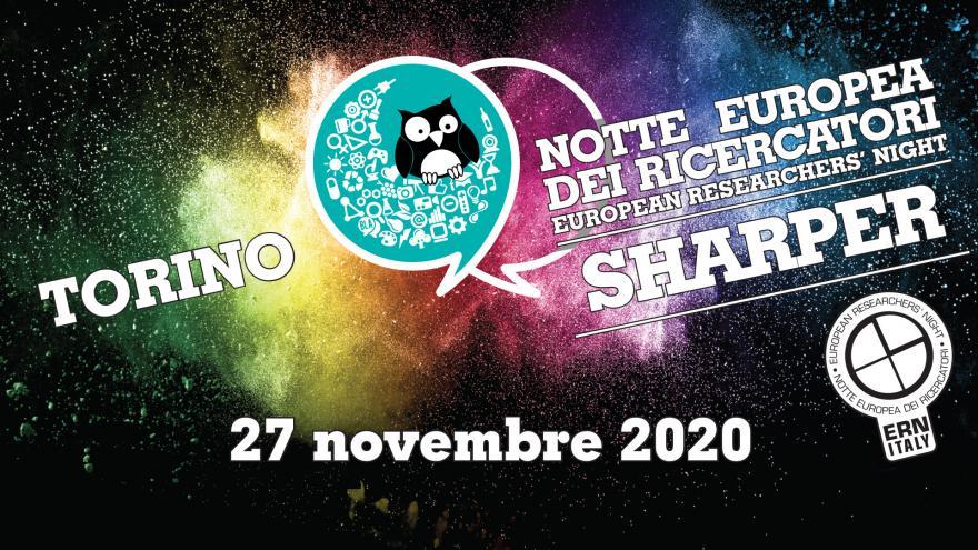 European Researchers' Night 2020 Logo in grafica della Notte Europea dei Ricercatori 2020