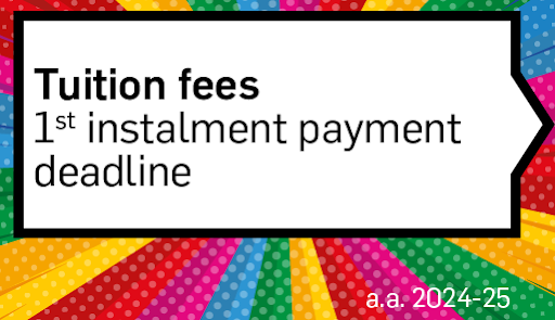 Tuition fees - f1st instalment payment deadline