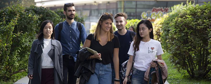 Group of students at Campus Luigi Einaudi